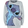 Lilo & Stitch Stitch Femme Sweat-Shirt Gris chiné M 100% Coton Large