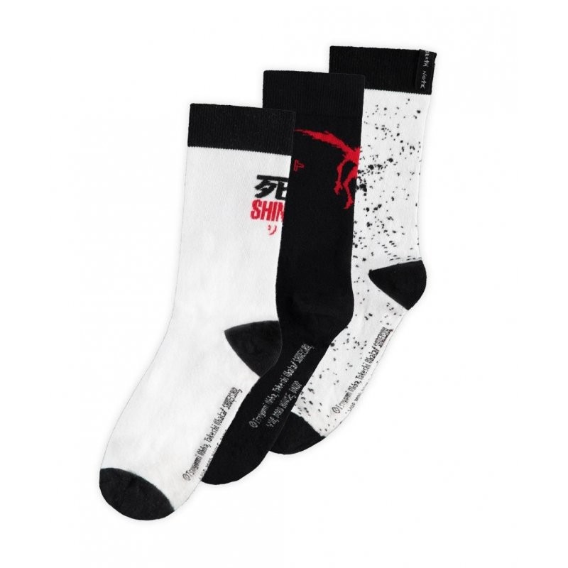 DEATH NOTE - RYUK SPLASH - PACK DE 3 PAIRES DE CHAUSSETTES (T43-46)