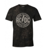 ACDC - T-shirt Noir Hommes Rock & Roll 1975 - XL