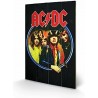 AC/DC - Group - Impression sur bois 40x59cm