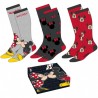 MICKEY & MINNIE - Pack de 3 Paires de Chaussettes (Taille 35-41)