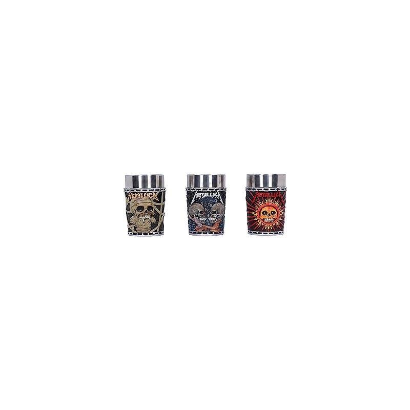 METALLICA - Pushead Art - Set de 3 verres à shots 8.5cm