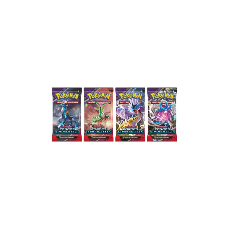 POKÉMON JCC - ÉCARLATE ET VIOLET - PACK DE BOOSTER FORCES TEMPOR