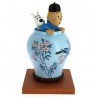 Figurine de collection Tintin et Milou dans la potiche