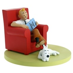 Figurine de collection Tintin et Milou à la maison
