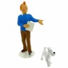 Figurine de collection en résine Tintin et Milou Moulinsart 25cm