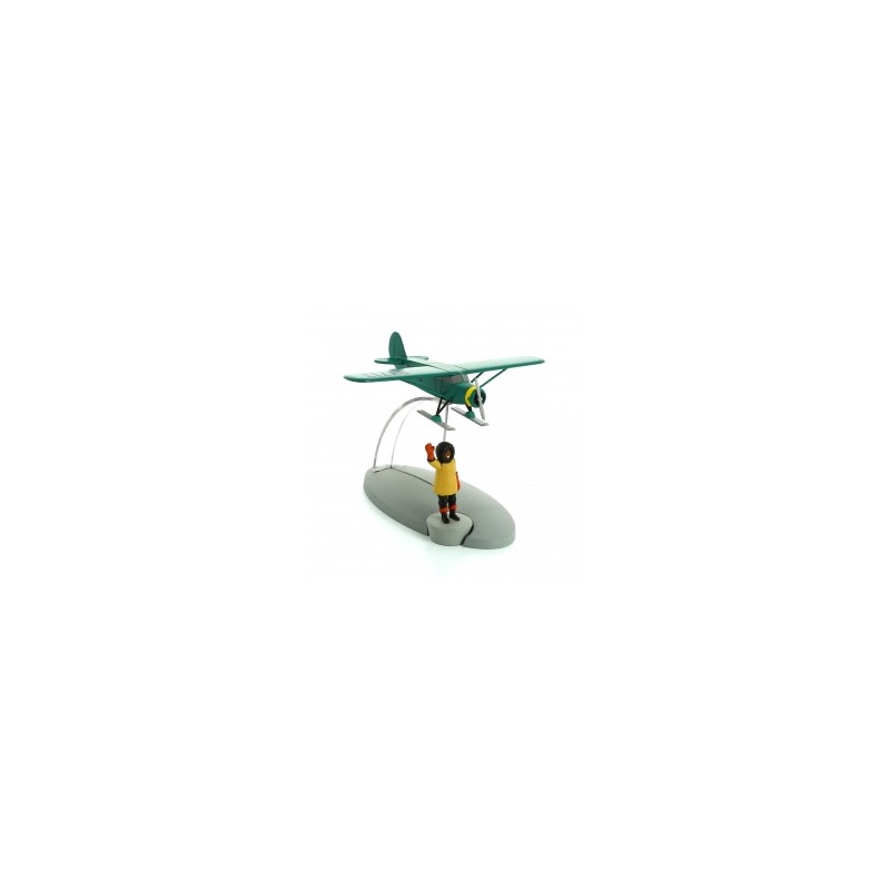 Figurine de collection Tintin L'avion sur skis Nº49