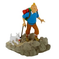 Figurine de collection Tintin en randonneur avec Milou
