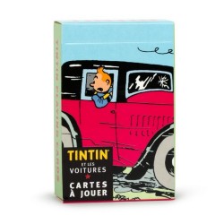 Jeux de 54 cartes à jouer Tintin: Les voitures de Tintin FR