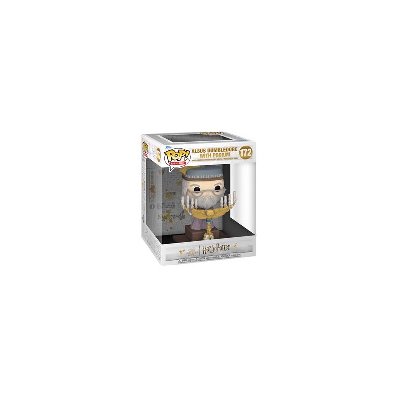 HARRY POTTER 3 - POP Deluxe N° 172 - Dumbledore avec Podium