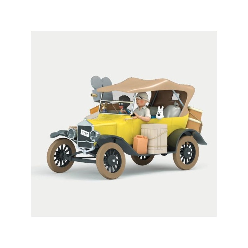 Voiture Tintin N°71-La Ford T Jaune