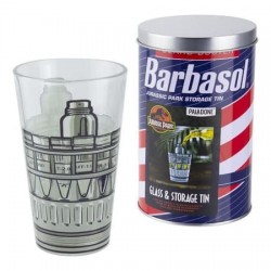 Jurassic Park Barbasol Verre avec Boite Métal 400ml