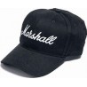 Marshall - Casquette de baseball Noire avec Logo Blanc