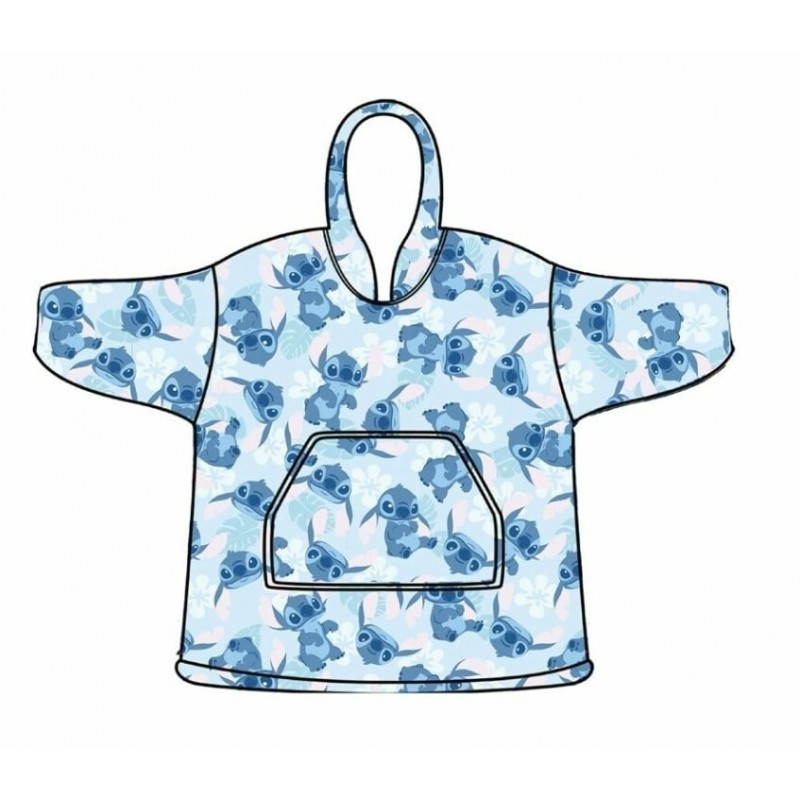 LILO & STITCH - Stitch - Sweat Poncho - Taille Adulte