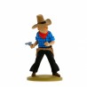 Figurine de collection Tintin, en tenue de cow-boy 13cm