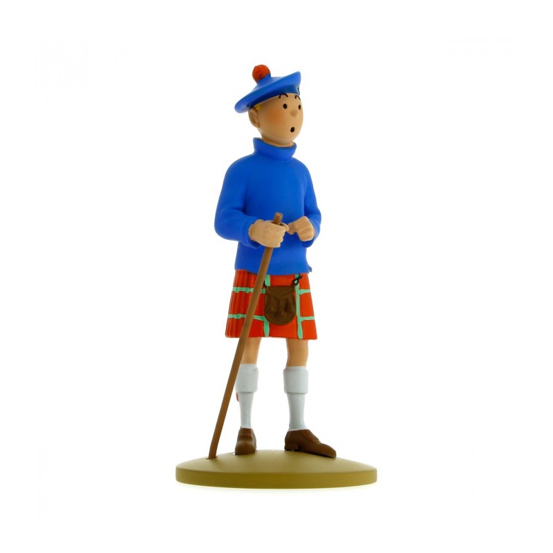 Figurine de collection Tintin en kilt 13cm