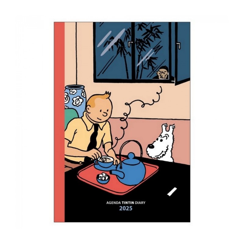 Agenda de poche 2025 Tintin Le Lotus Bleu 10x15cm (24490)