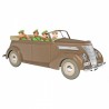 Voiture de collection Tintin, la Ford V8 décapotable marron Nº50 1/24