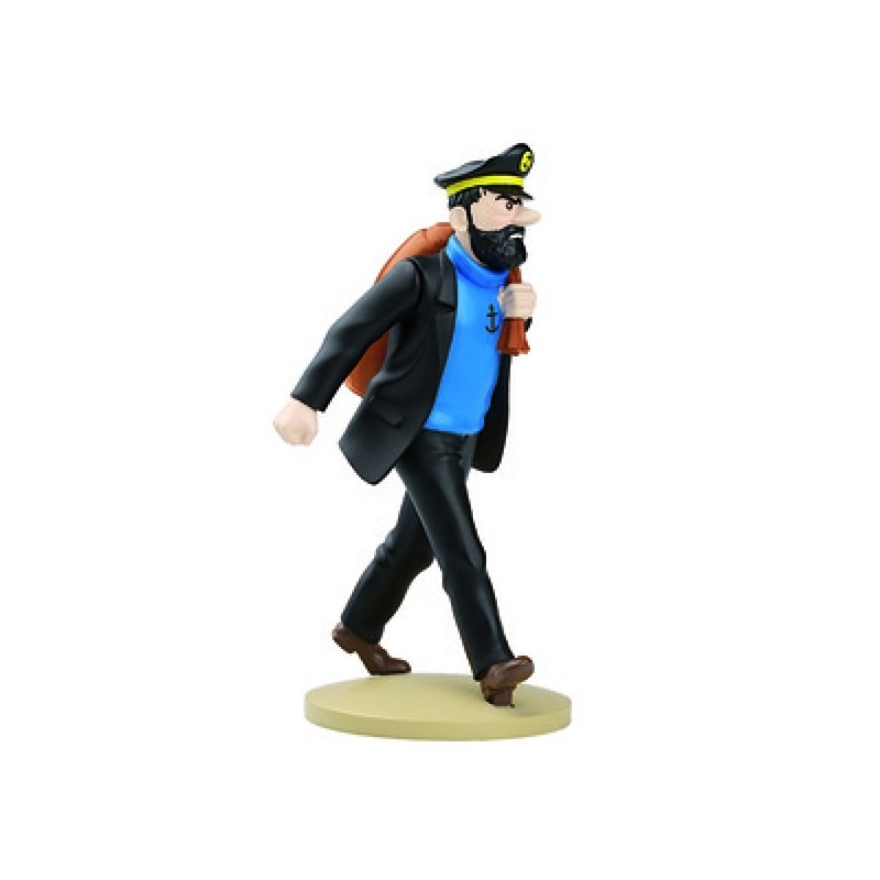 TINTIN  -  FIGURINE DE CAPITAINE HADDOCK EN ROUTE (12 CM)