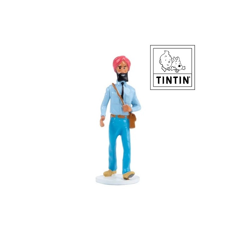 Contrôleur de train - Statue en Métal Tintin - La Collection de Cartes de Vœux de 1972 - 6,5 cm