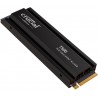 Crucial T500 - SSD - 1 To - interne - dissipateur de chaleur intégré-jusqu’à 7300 Mo/s, Compatible PlayStation 5