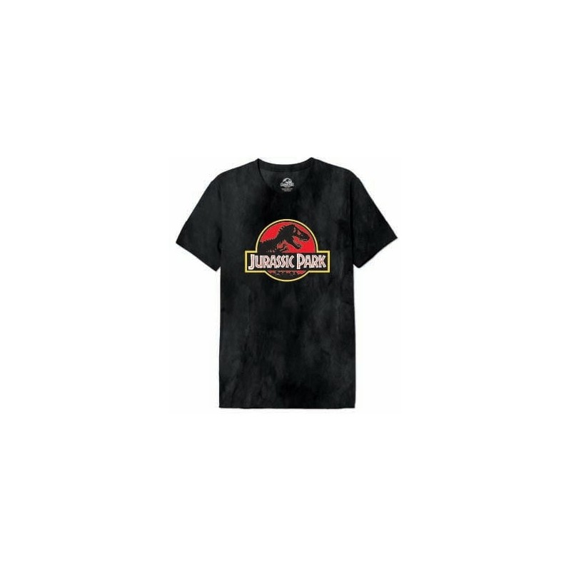 Jurassic park - logo classic stone wash - t-shirt homme (Xl)