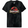 Jurassic park - logo classic stone wash - t-shirt homme (Xl)