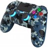 DragonShock - MIZAR BT - Manette sans fil Bleu Camouflage pour PS4, PC et Mobile