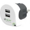 Prise de voyage Q2Power - Duo USB 2.4A vers l' Europe