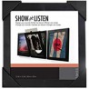 Cadre noir pour disque vinyle à ouverture frontale Show and Listen