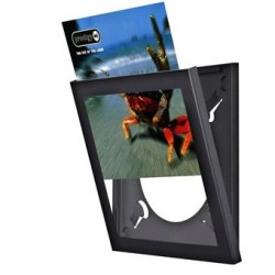 Cadre noir pour disque vinyle à ouverture frontale Show and Listen