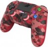 DragonShock - MIZAR BT - Manette sans fil Rouge Camouflage pour PS4, PC et Mobile