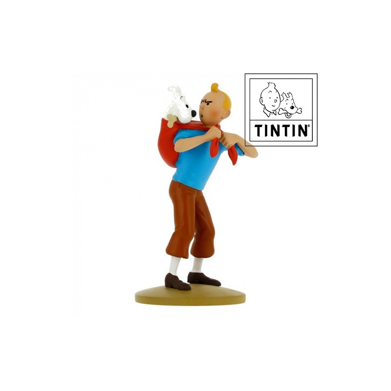 Tintin ramène Milou - Tintin - Figurine Résine - Nr. 42194 - 13cm