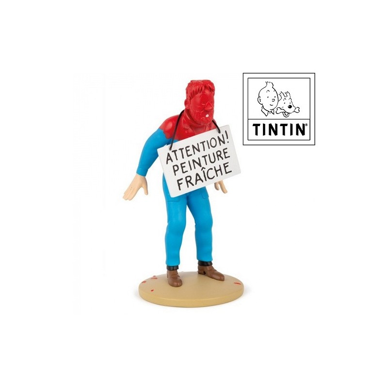 Haddock et la peinture fraîche - Tintin - Figurine Résine - Nr. 42256 - 12cm