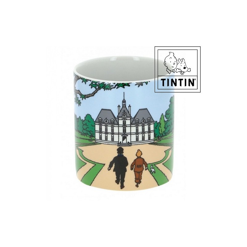 Mug Tintin - Tintin, Milou avec Haddock - Château de Moulinsart - Moulinsart - 250ML