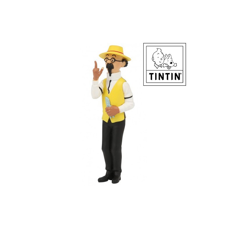 Professeur Tournesol jardinier - Tintin figurine de Pvc- 9cm