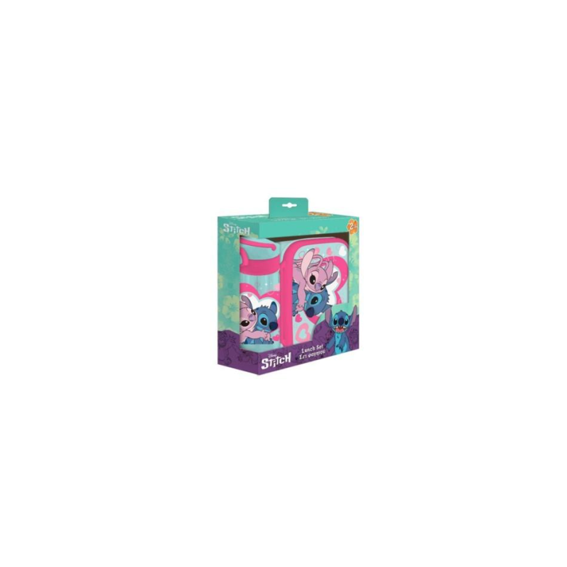 STITCH & ANGEL - Set Boite à Tartines + Bouteille en Aluminium 500ml