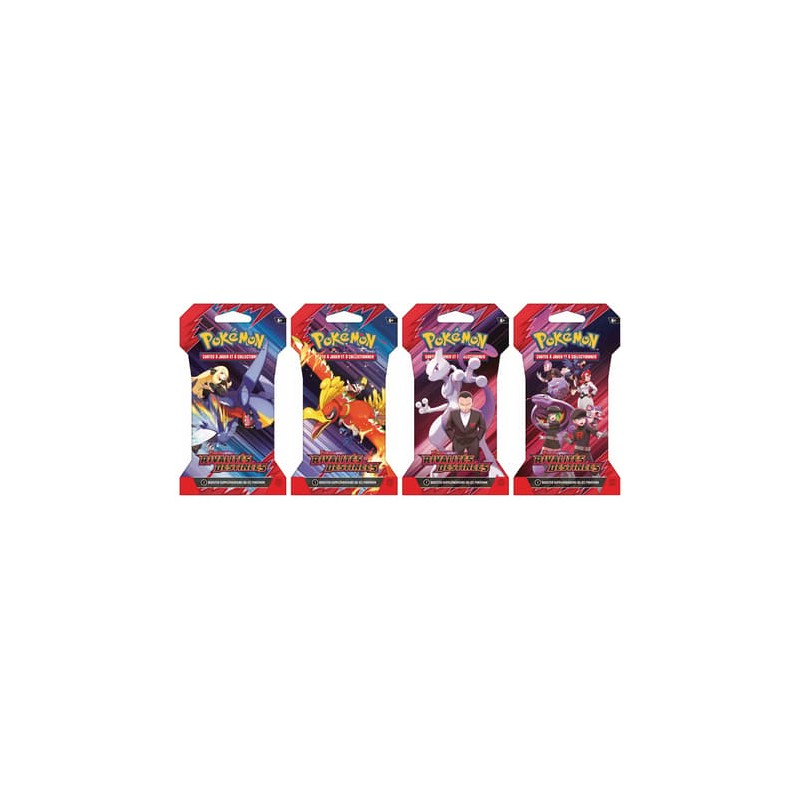 Pokémon JCC - Écarlate et Violet - Pack de Booster Blister EV10 Rivalités Destinées (1 Booster aléatoire)