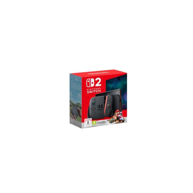 Nintendo Switch 2 + Mario Kart World(démat)+The Legend of ZeldaTM : Tears of the Kingdom +Ensemble de deux volants Joy-Con 2