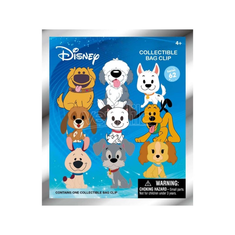 DISNEY DOGS - Series 1 - 3D Foam Bag Clip