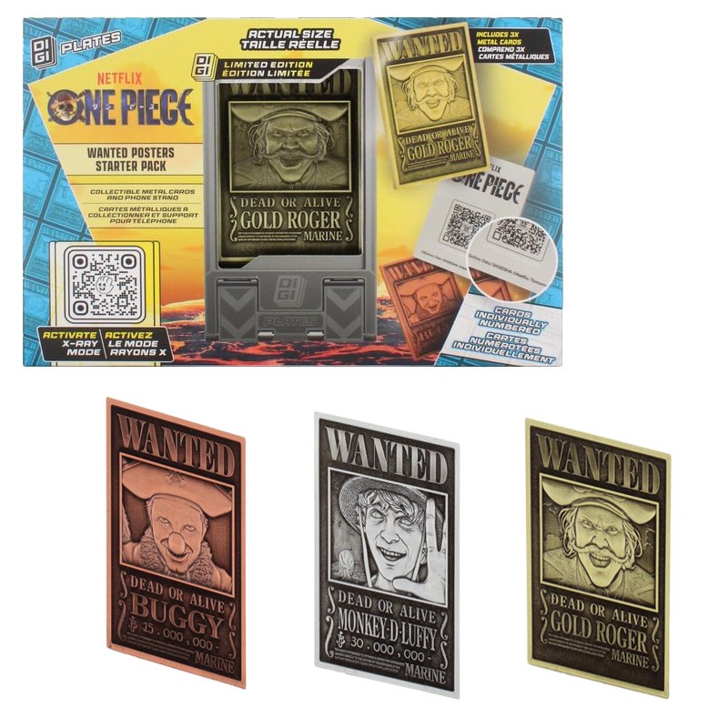 ONE PIECE - Starter Pack de 3 Digiplates + Support interchangeable