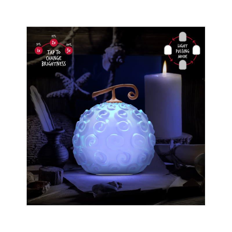 ONE PIECE NETFLIX - Fruit GumGum - Lampe en Silicone Rechargeable 15cm