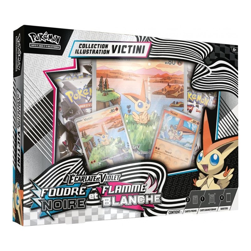 Pokémon - Coffret IR Illustration Rare EV10.5 Flamme Blanche & Foudre Noire : Victini