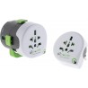 Q2 Power | Qdapter 360 USB World to Europe USB 2.1 A| Adaptateur de Voyage Universel avec Prise de Terre