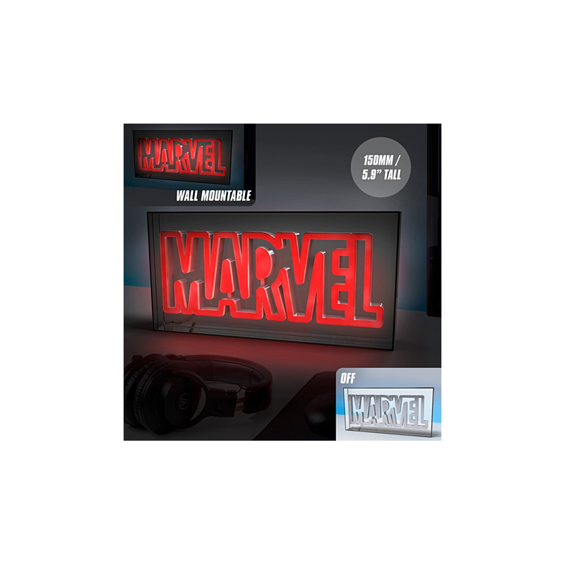 MARVEL - Logo - Lampe Led Neon 15.5x30.5cm