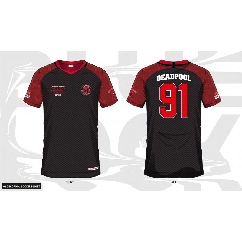 MARVEL - Deadpool 91 - Maillot de Foot Homme (XL)