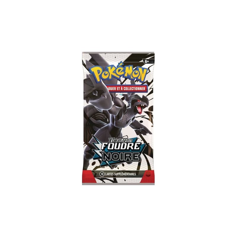 Pokémon JCC : Lot de 6 boosters Écarlate et Violet - EV 10.5 Foudre Noire - FR