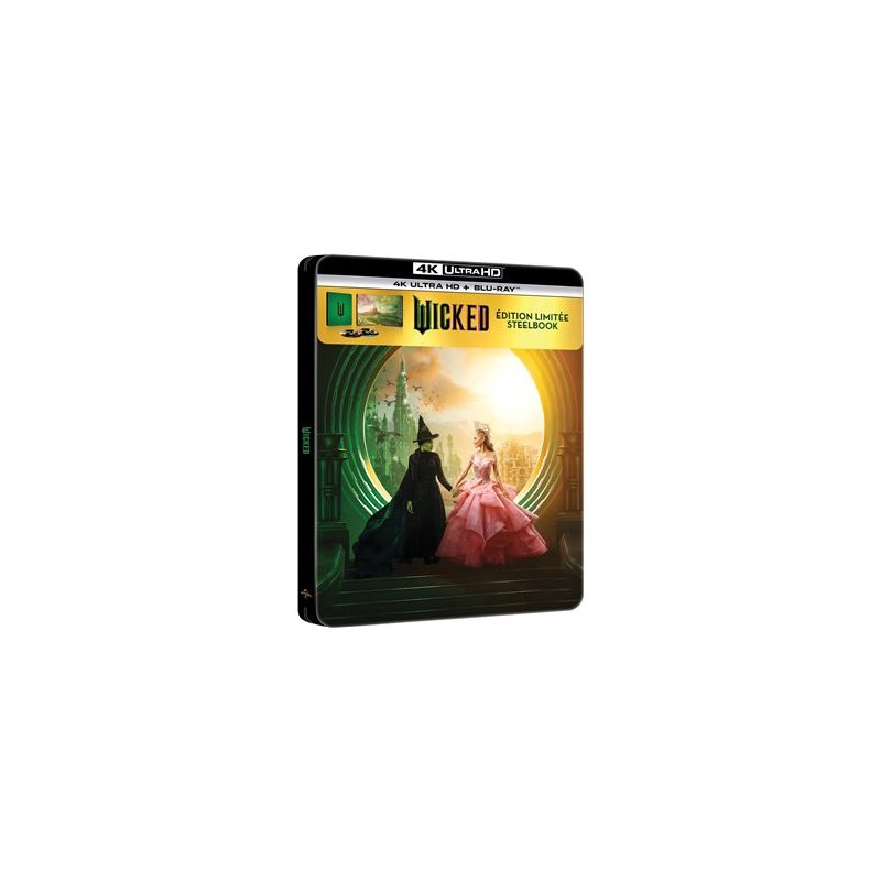 Wicked Édition Limitée Steelbook Blu-ray 4K Ultra HD Inclus Blu-ray