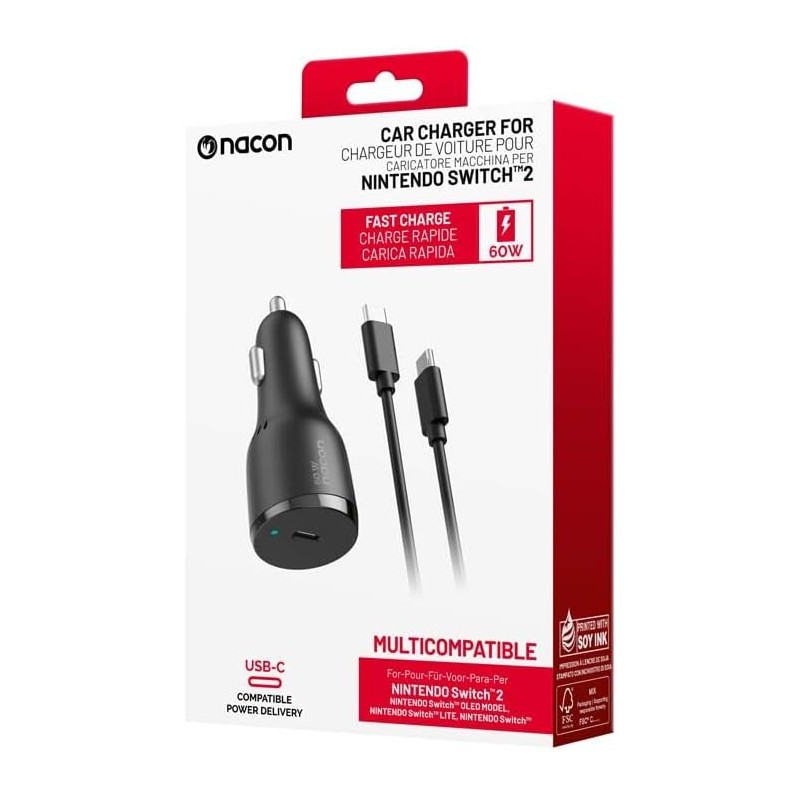 Bigben Car Adapter 60W USB-C (Nintendo Switch 2)
