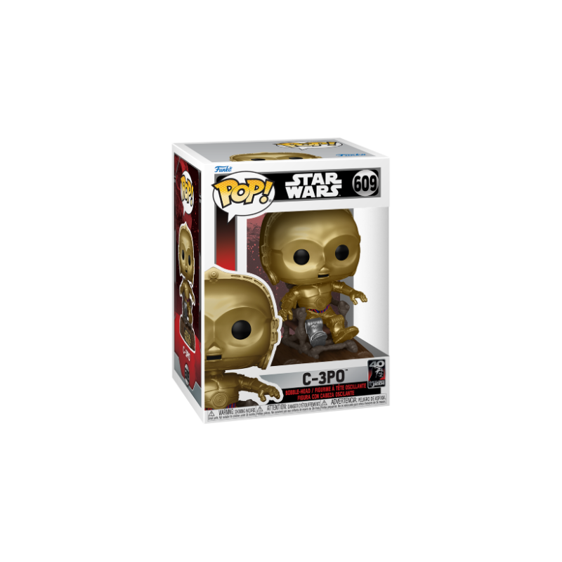 STAR WARS 6 "40EME ANNIVERSAIRE" - POP N° 609 - C3PO sur Chaise